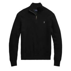 Polo Ralph Lauren Wool Half Zip Pullover Black