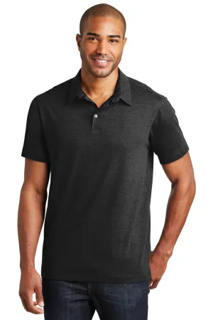 Port Authority Mens Meridian Short Sleeve Polo Shirt - Black - Closeout