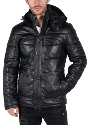 Puffer Hooded Quilted Jacket