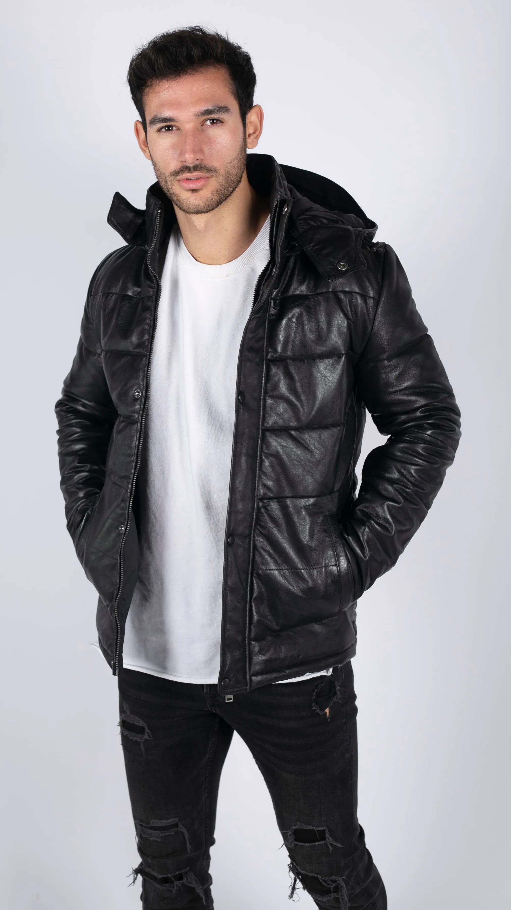 Puffer Hooded Quilted Jacket