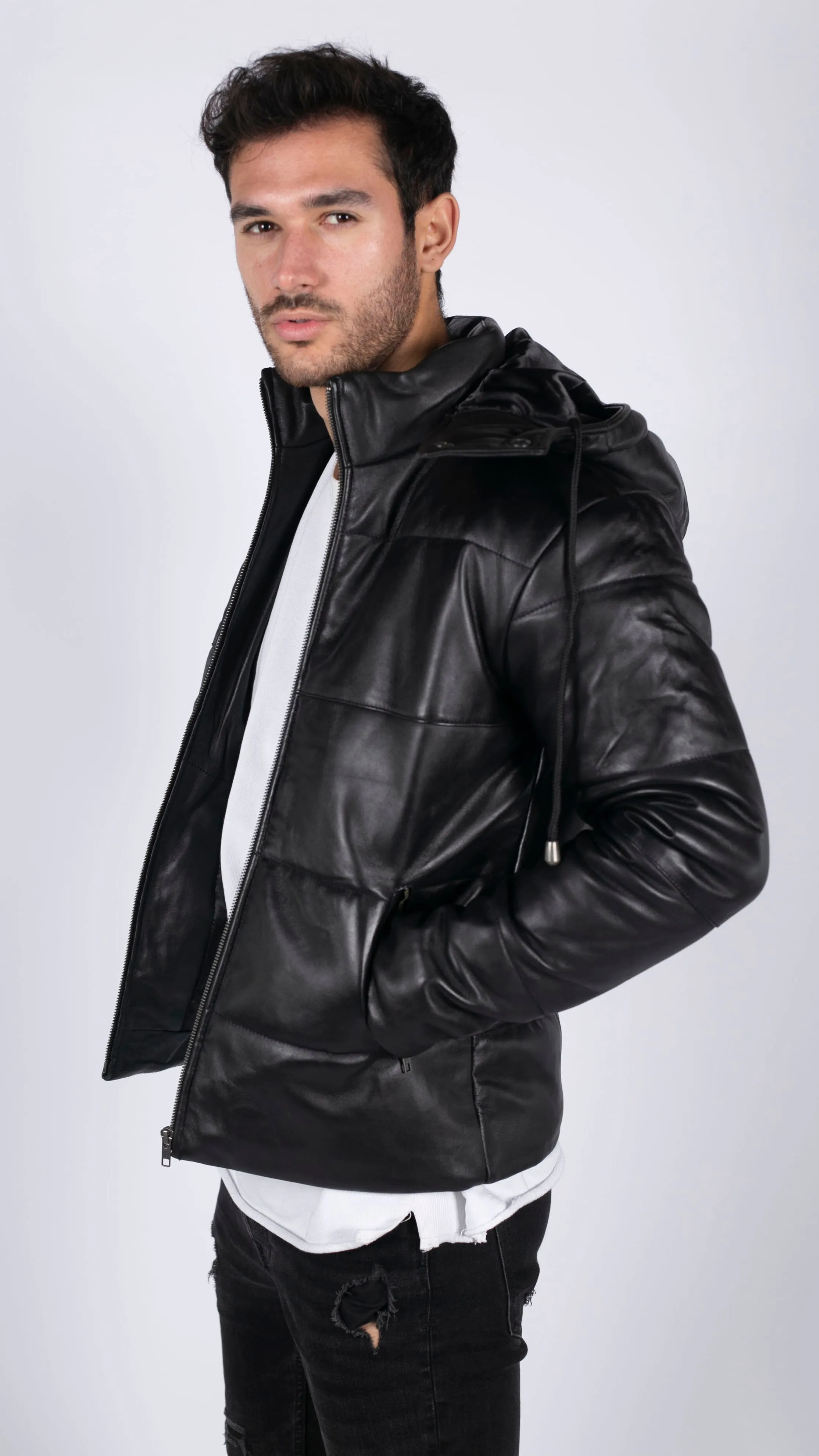 Puffer Hooded Quilted Jacket