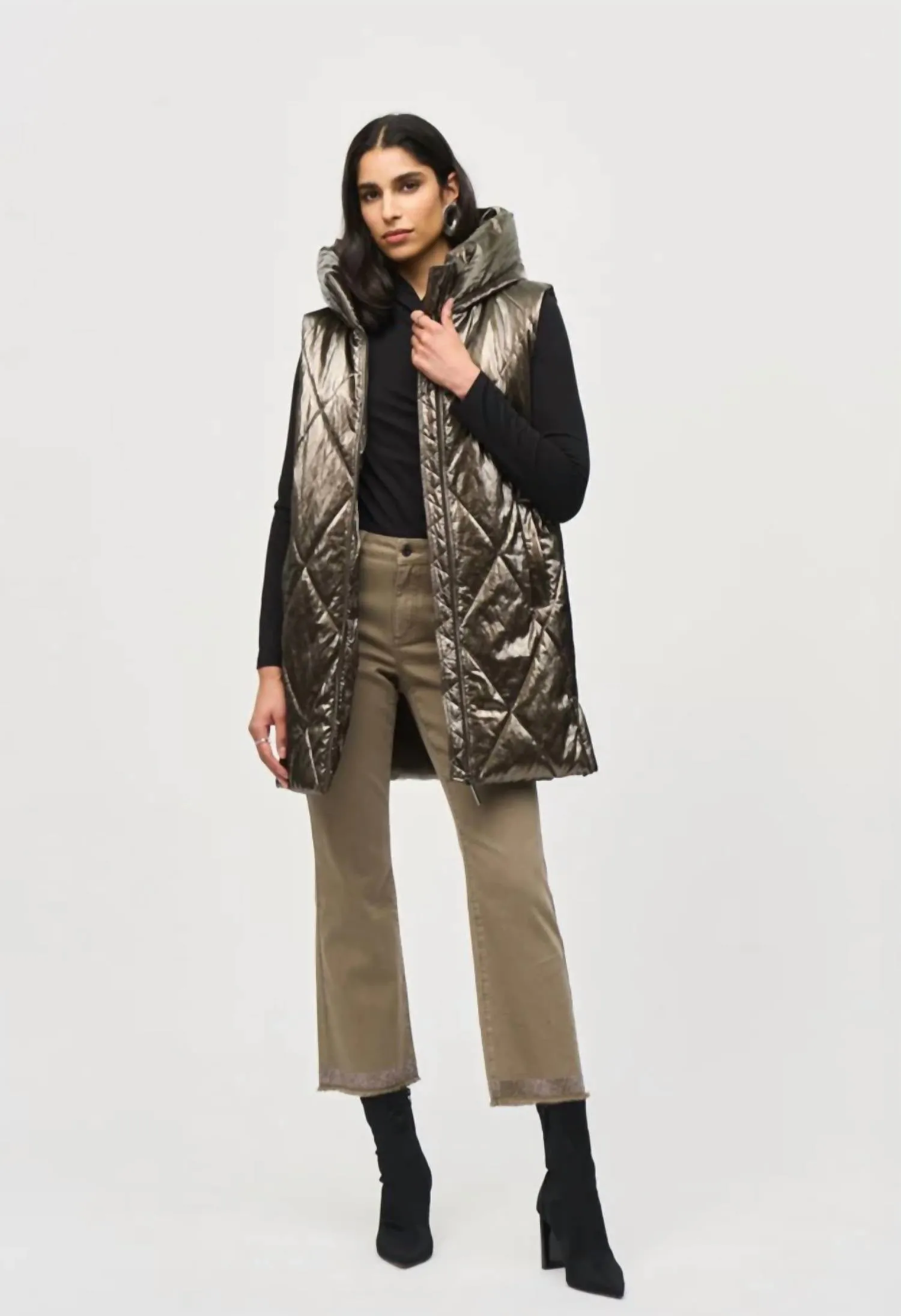 Puffer Jacket In Taupe