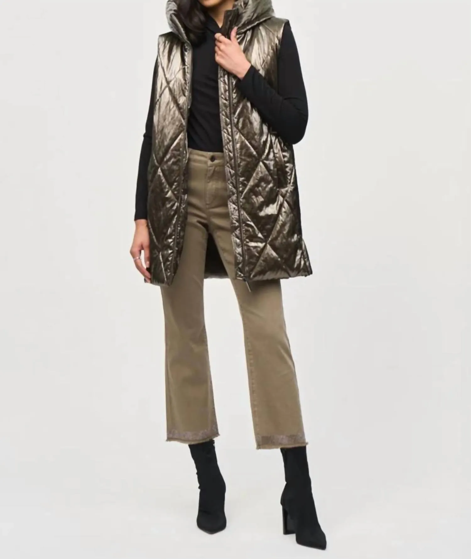 Puffer Jacket In Taupe