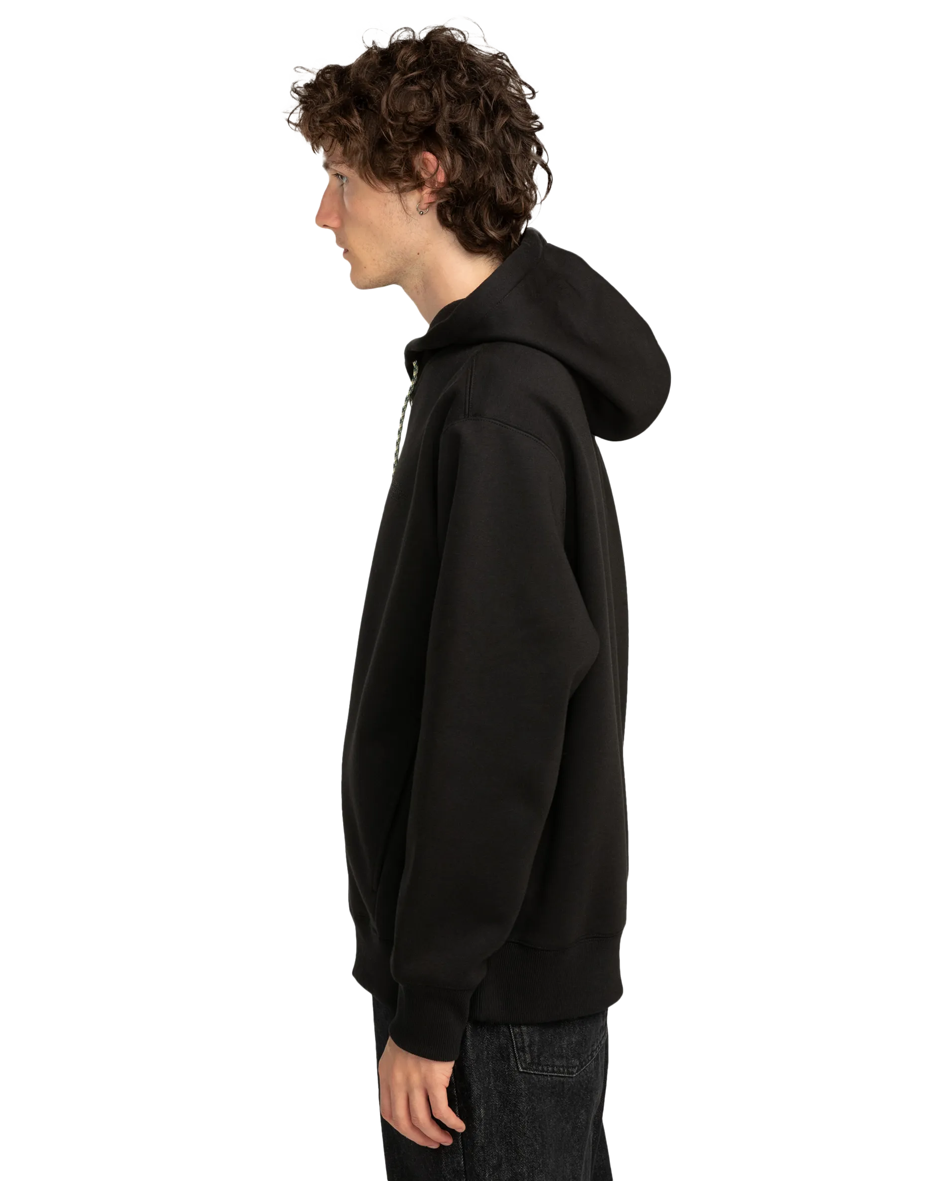 Rain Cornell Zip Hoodie in Flint Black