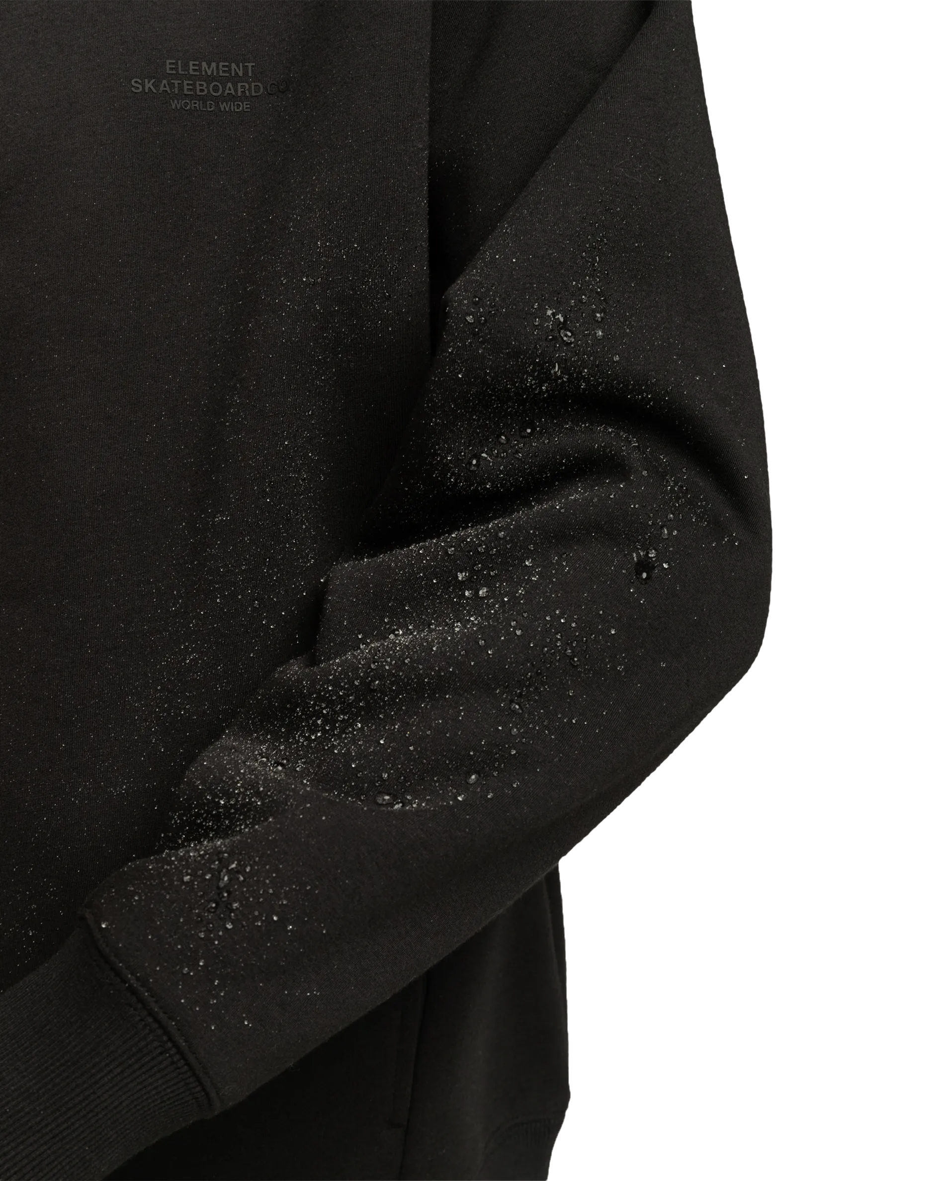 Rain Cornell Zip Hoodie in Flint Black