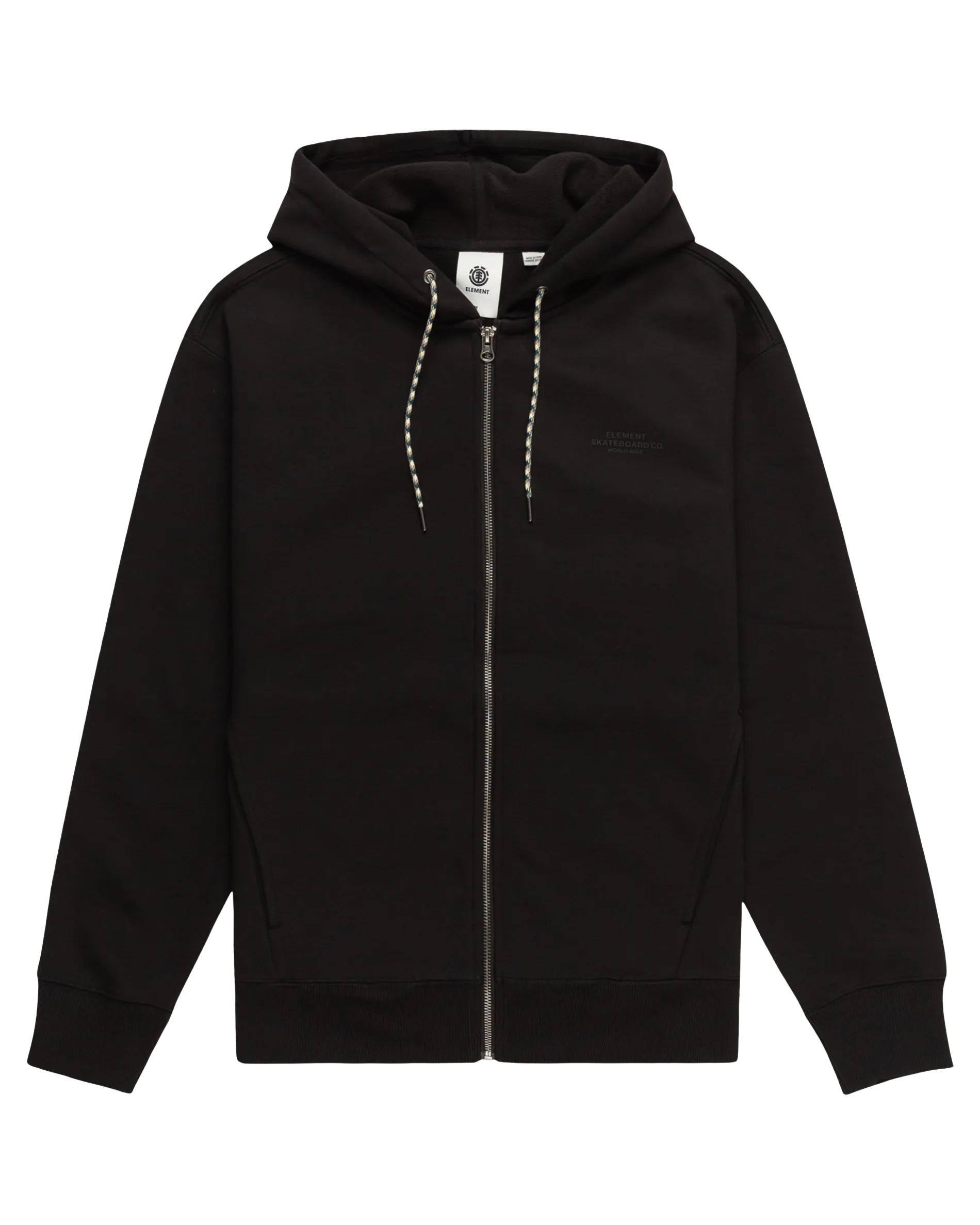 Rain Cornell Zip Hoodie in Flint Black