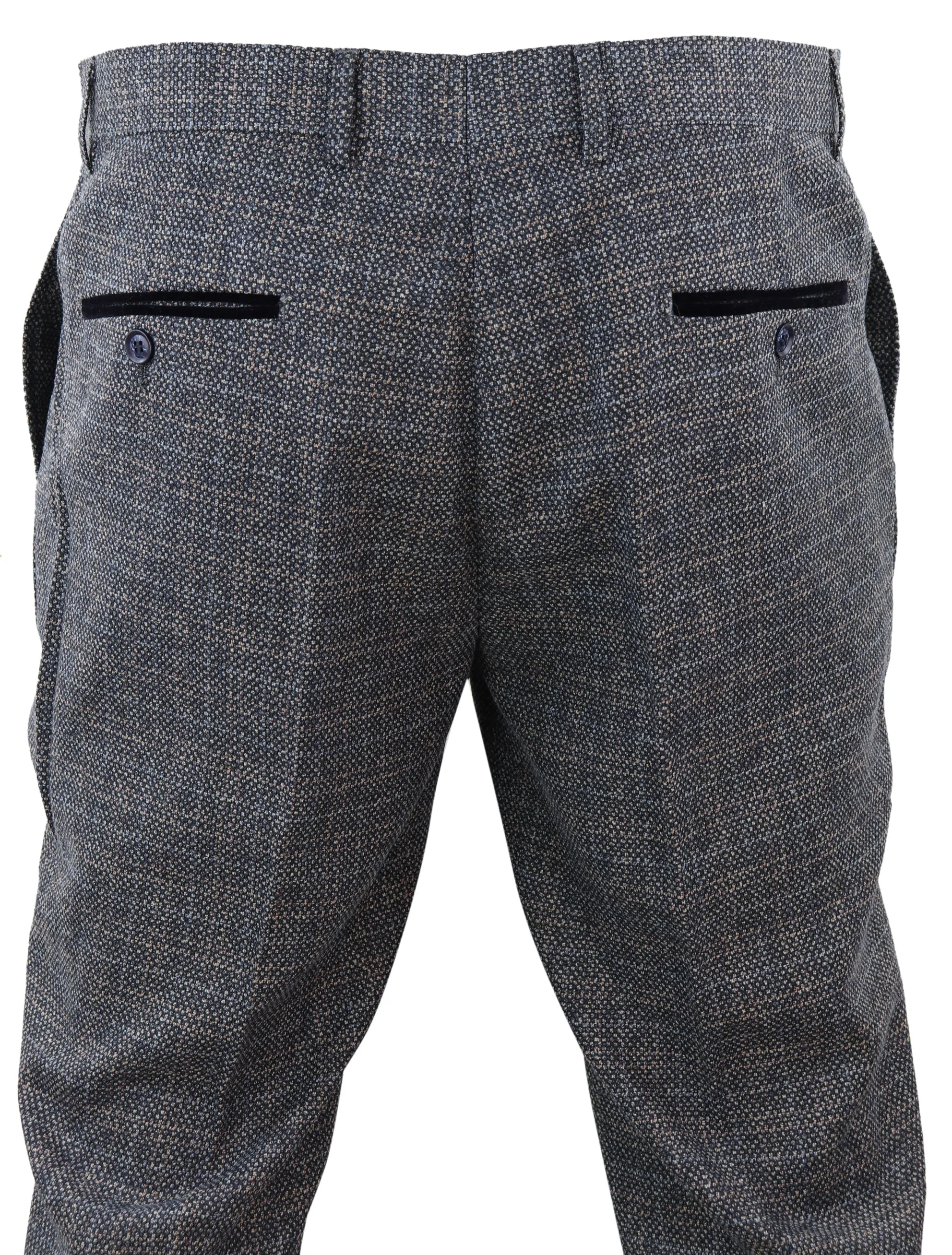 Ralph Tweed Check Vintage Formal Trousers