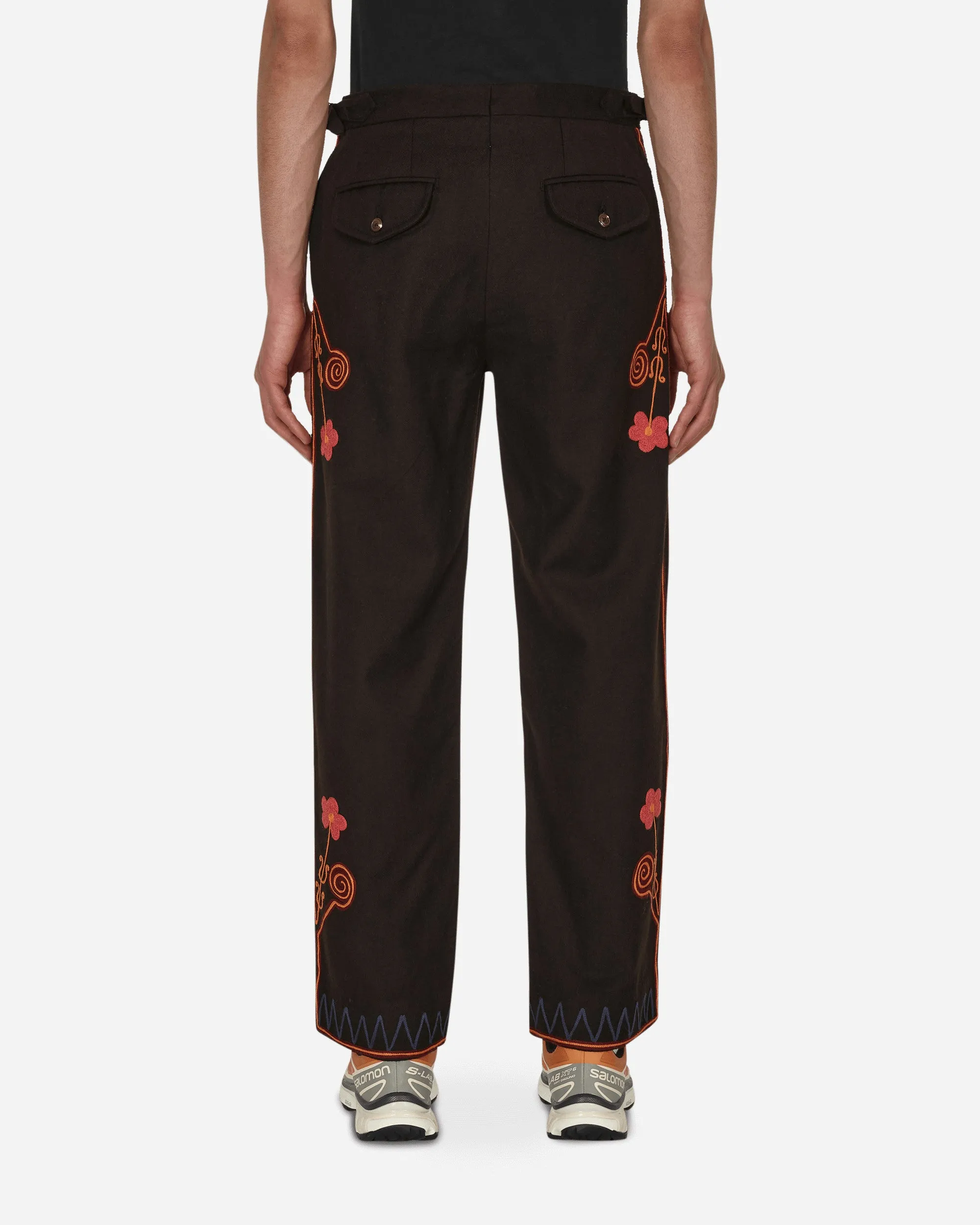Rancher Embroidered Trousers Brown