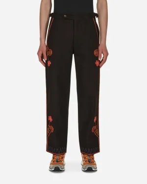 Rancher Embroidered Trousers Brown