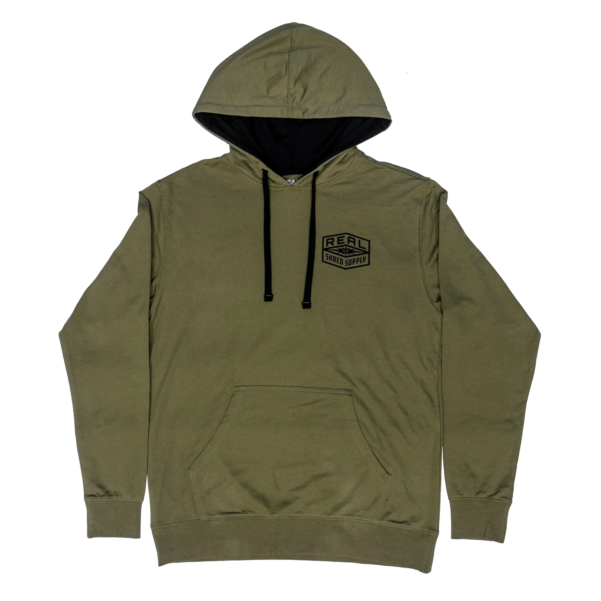 REAL Shred Supply Hooded Sweatshirt-Military Green