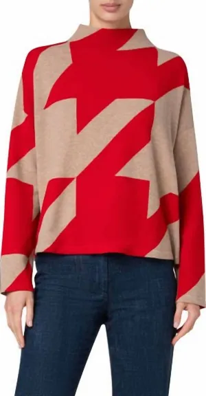 Red/ Carmel Sweater