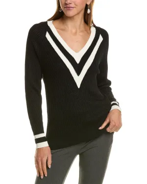 Reiss Matilda Ribbed V-Neck Sweater