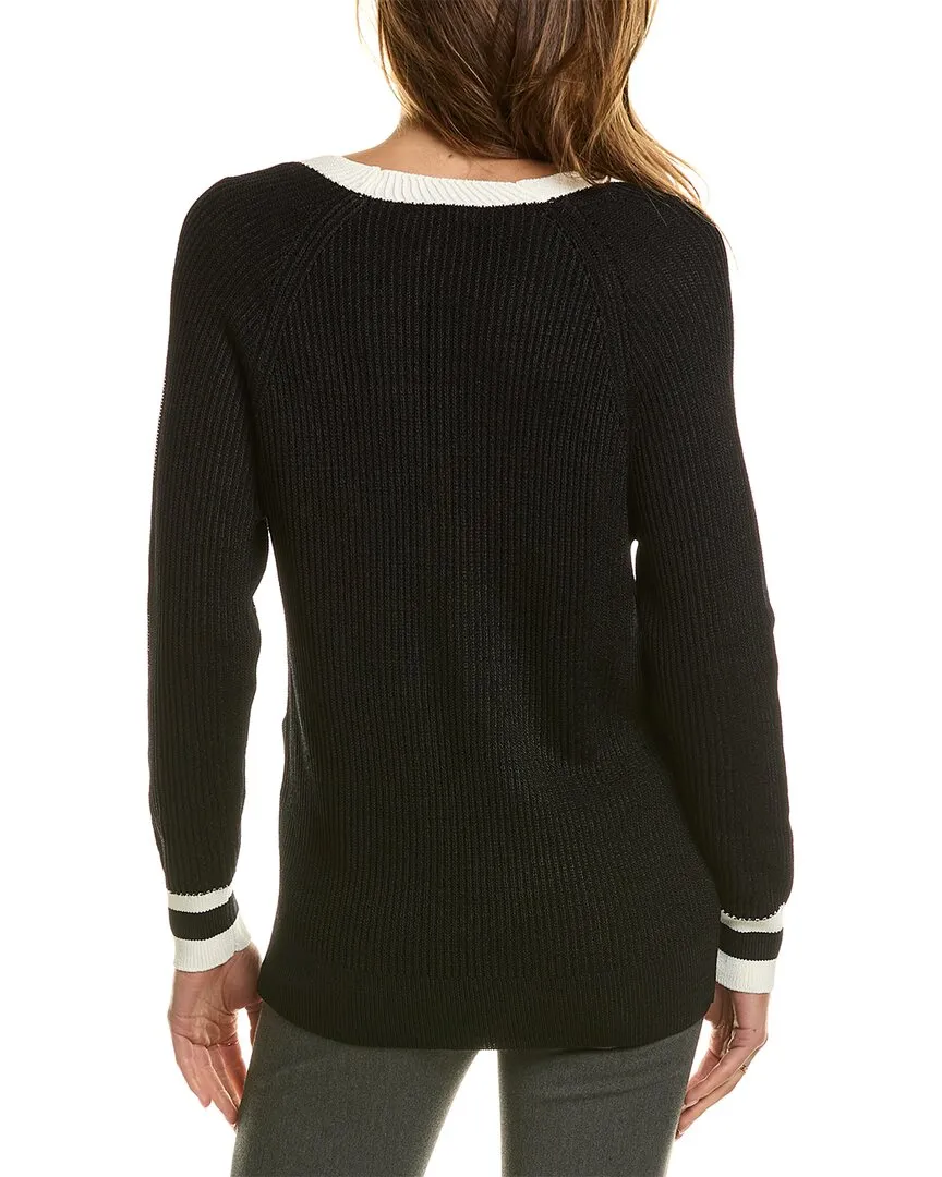 Reiss Matilda Ribbed V-Neck Sweater