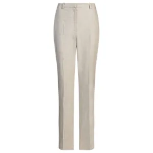 Relaxed-fit trousers in melange stretch fabric