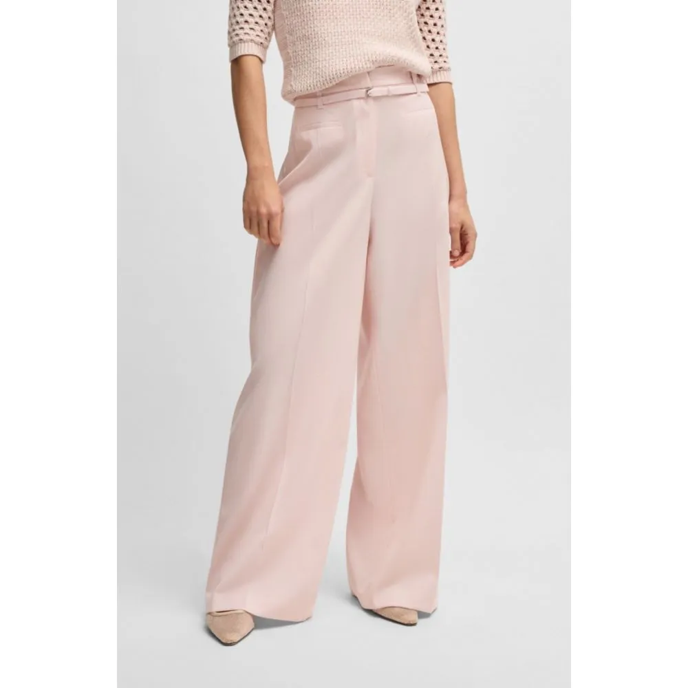 Relaxed-fit trousers in virgin wool