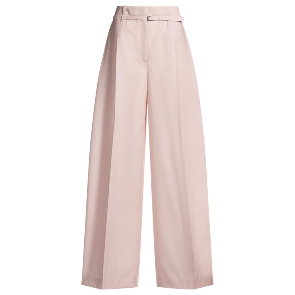 Relaxed-fit trousers in virgin wool