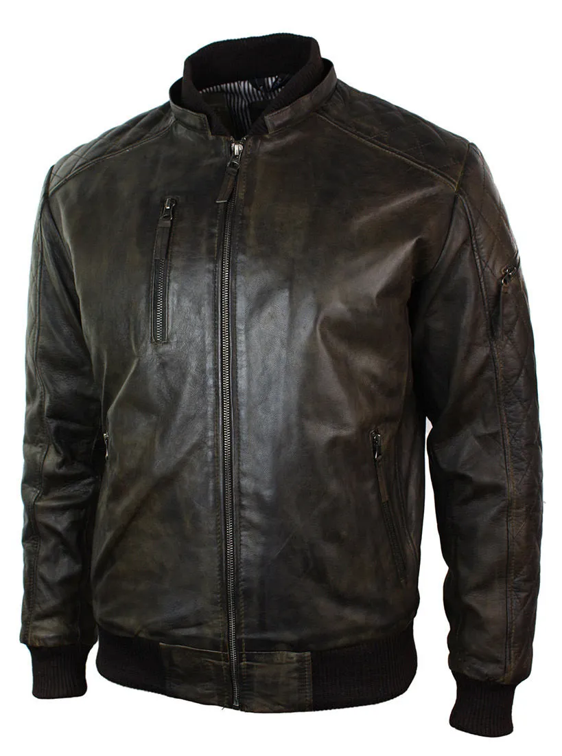 Removable Hood Quilted Bomber Jacket