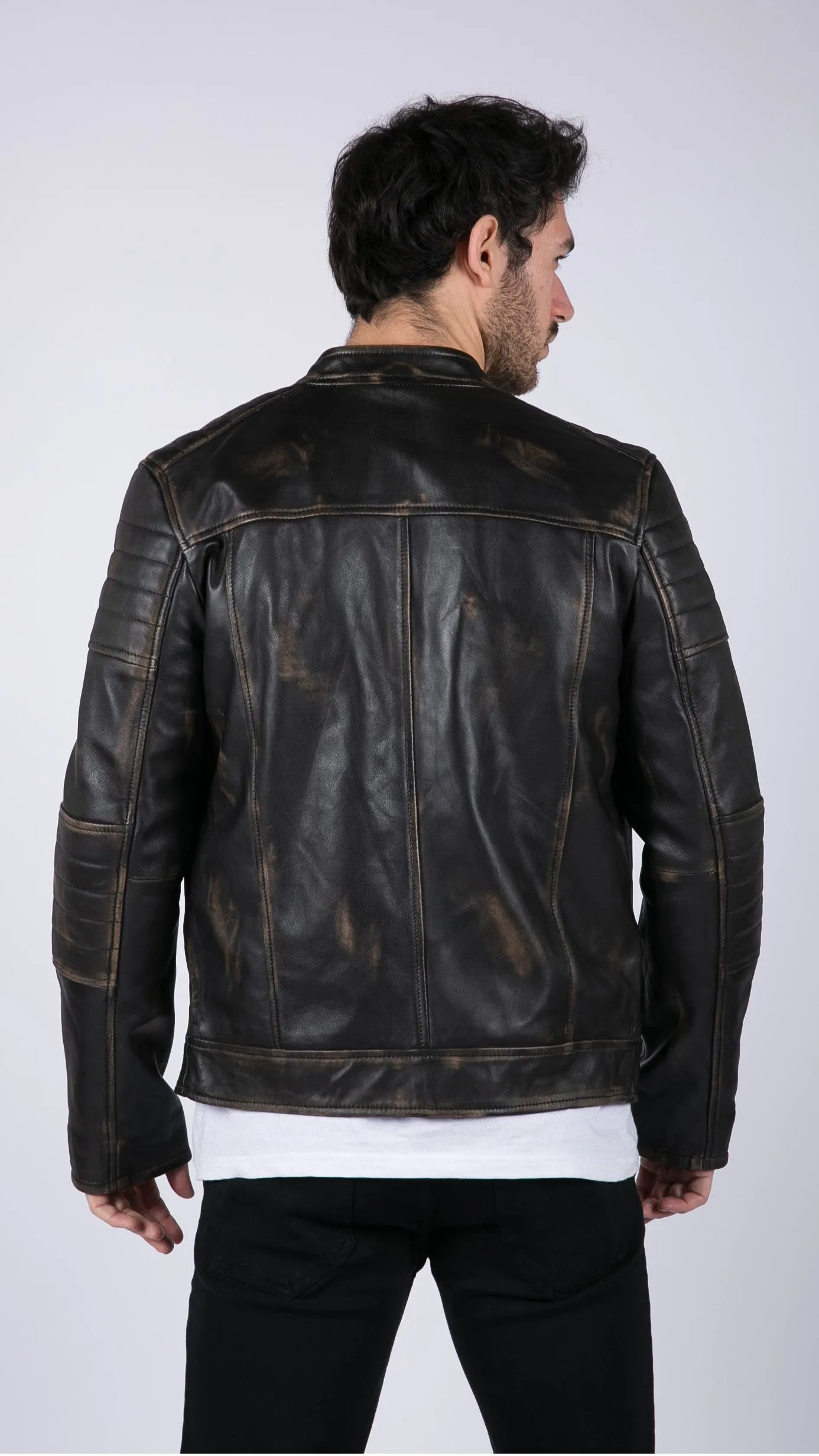 Retro Real Leather Jacket