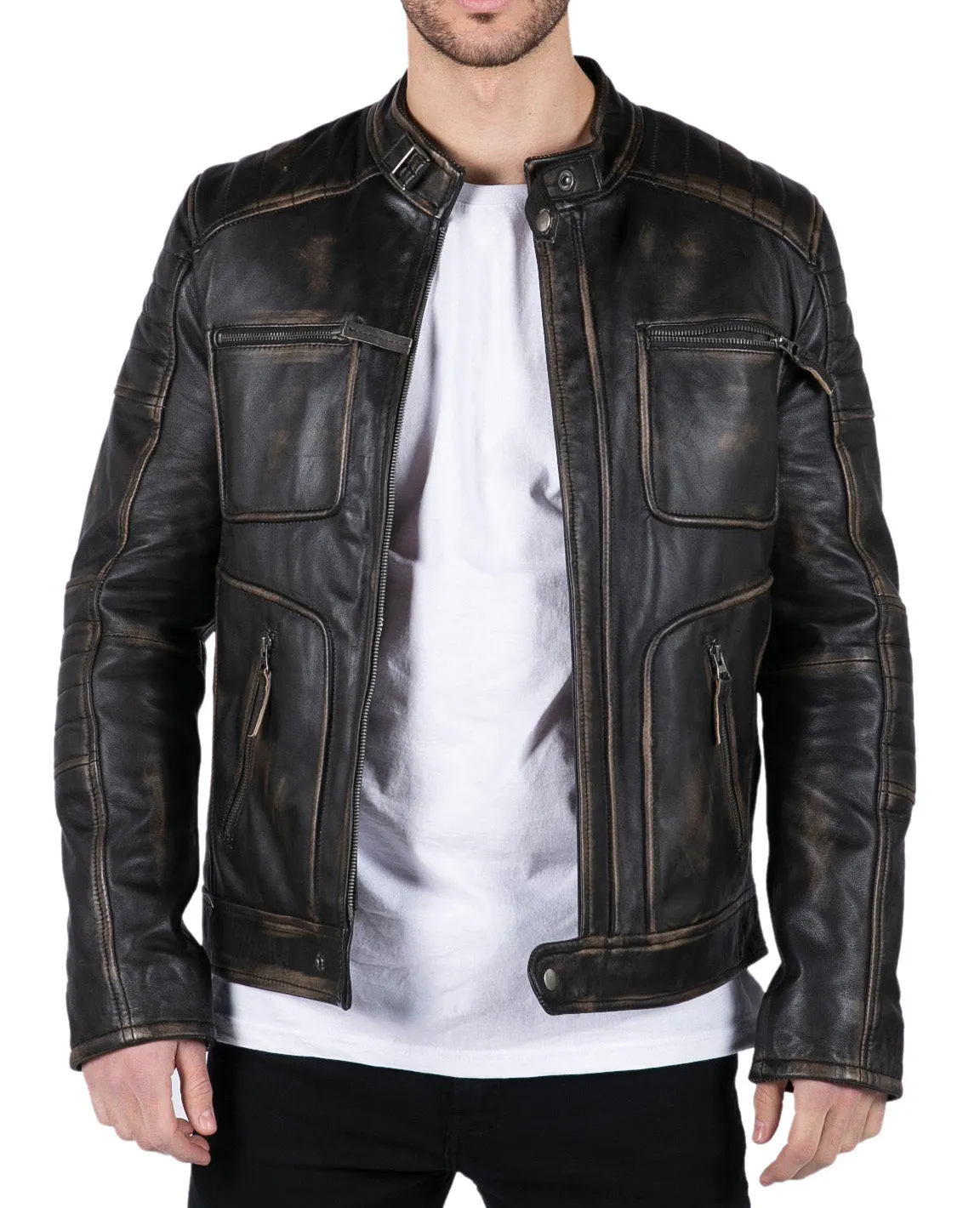 Retro Real Leather Jacket