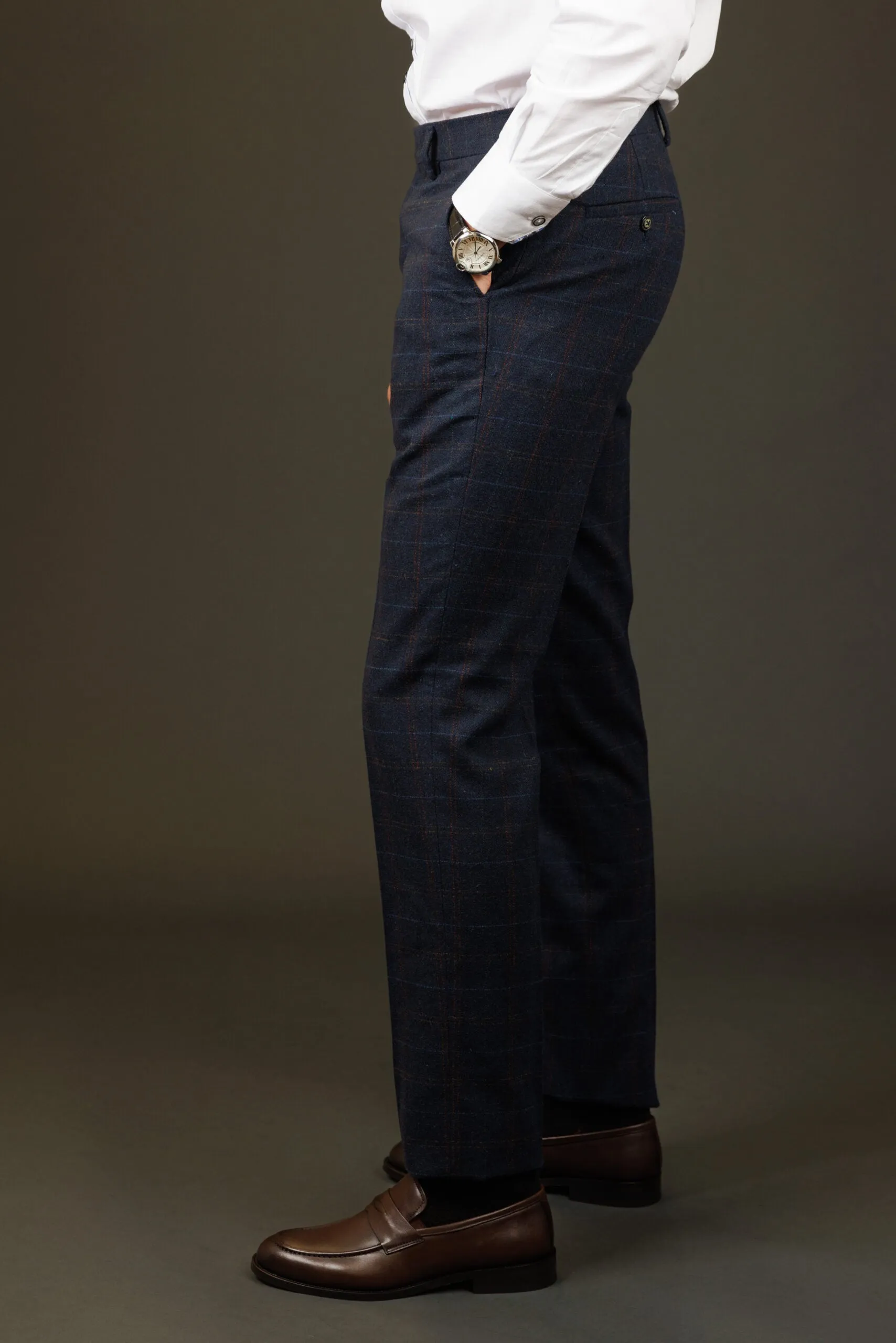 Ryan Tweed Check Trousers Suit Pants