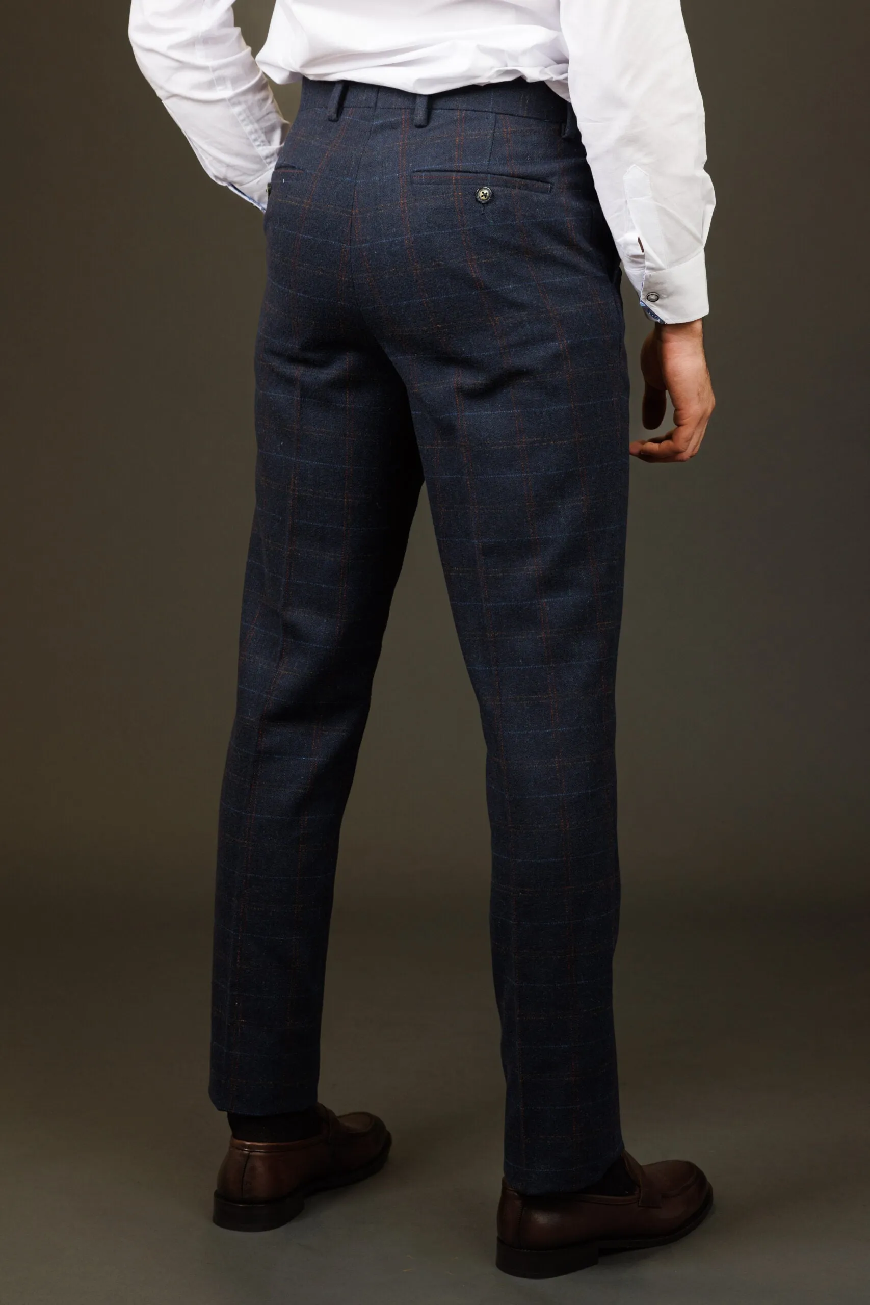 Ryan Tweed Check Trousers Suit Pants