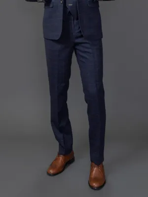 Ryan Tweed Check Trousers Suit Pants