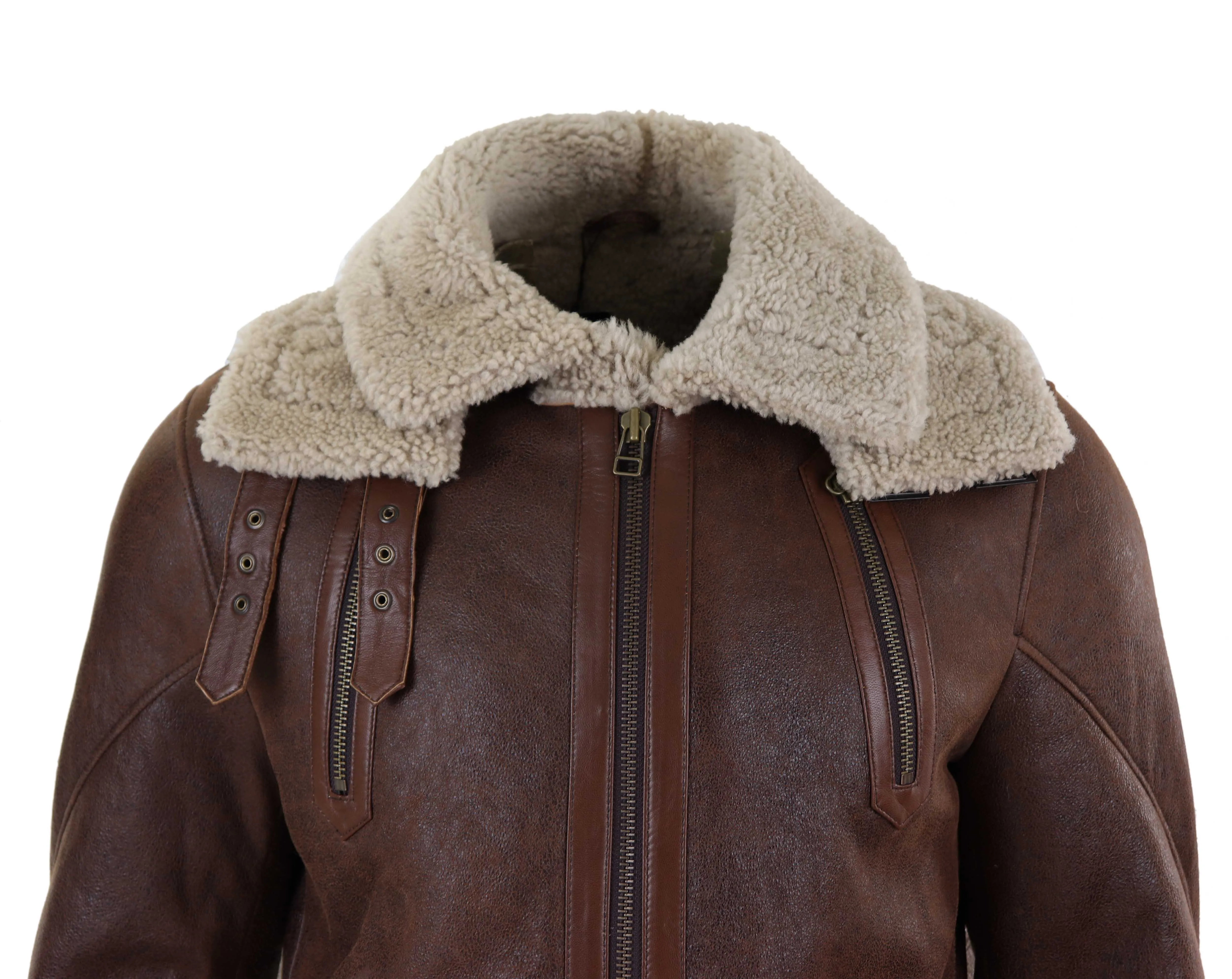 Shearling Sheepskin Long Belted Jacket