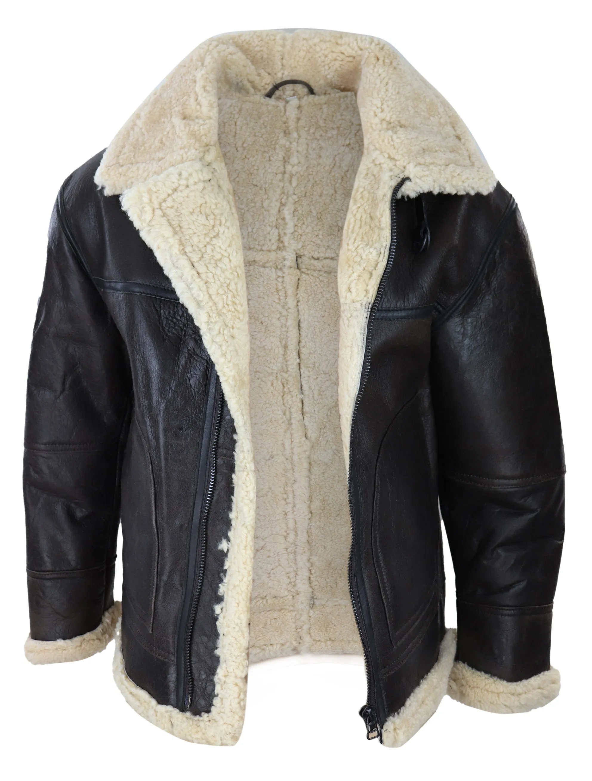 Sheepskin Coat With Cream