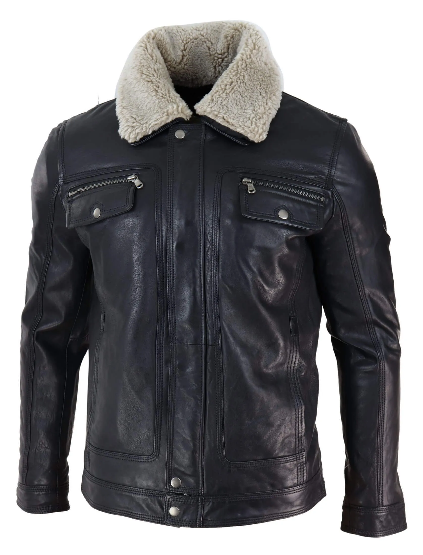 Sheepskin Collar Jacket