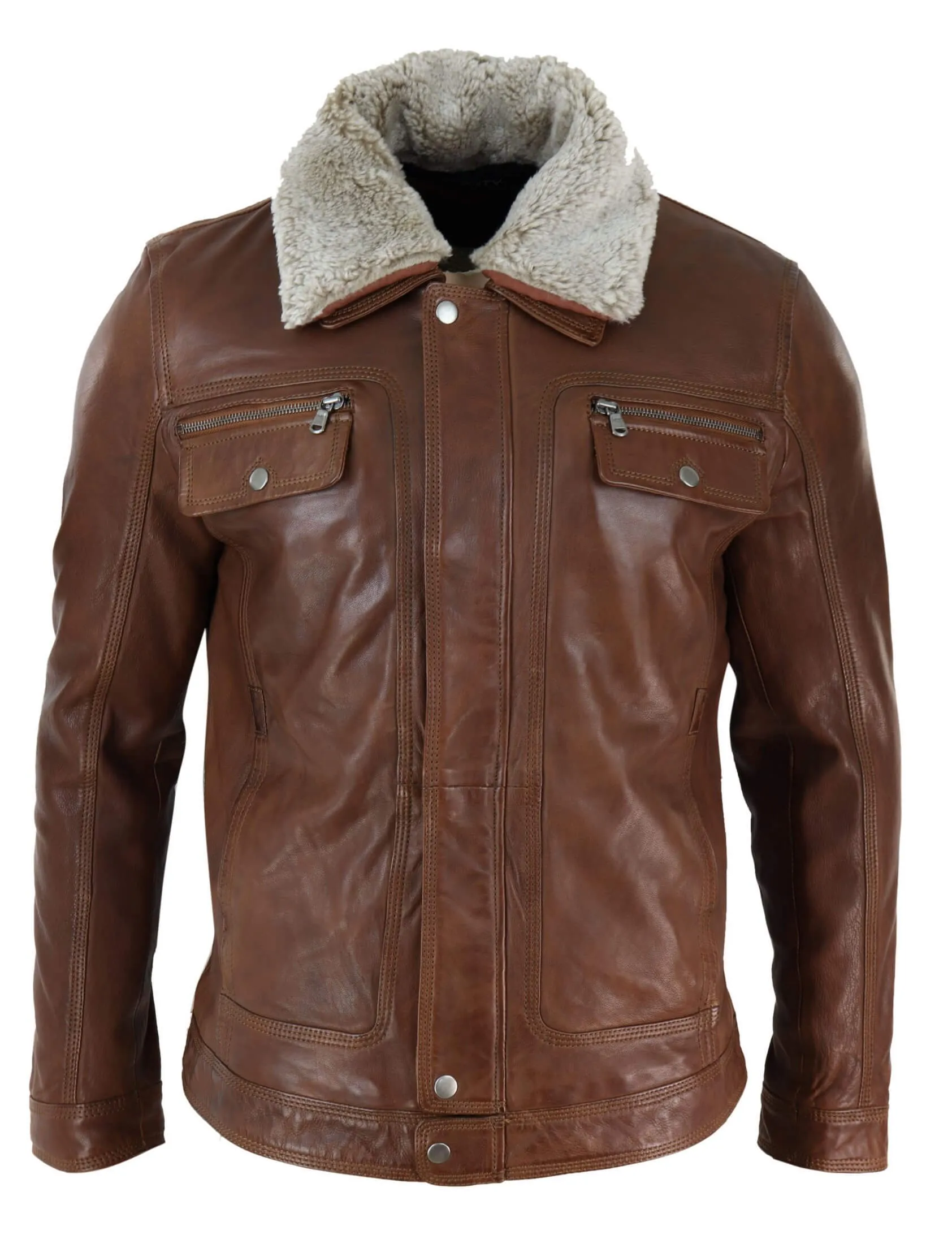 Sheepskin Collar Jacket