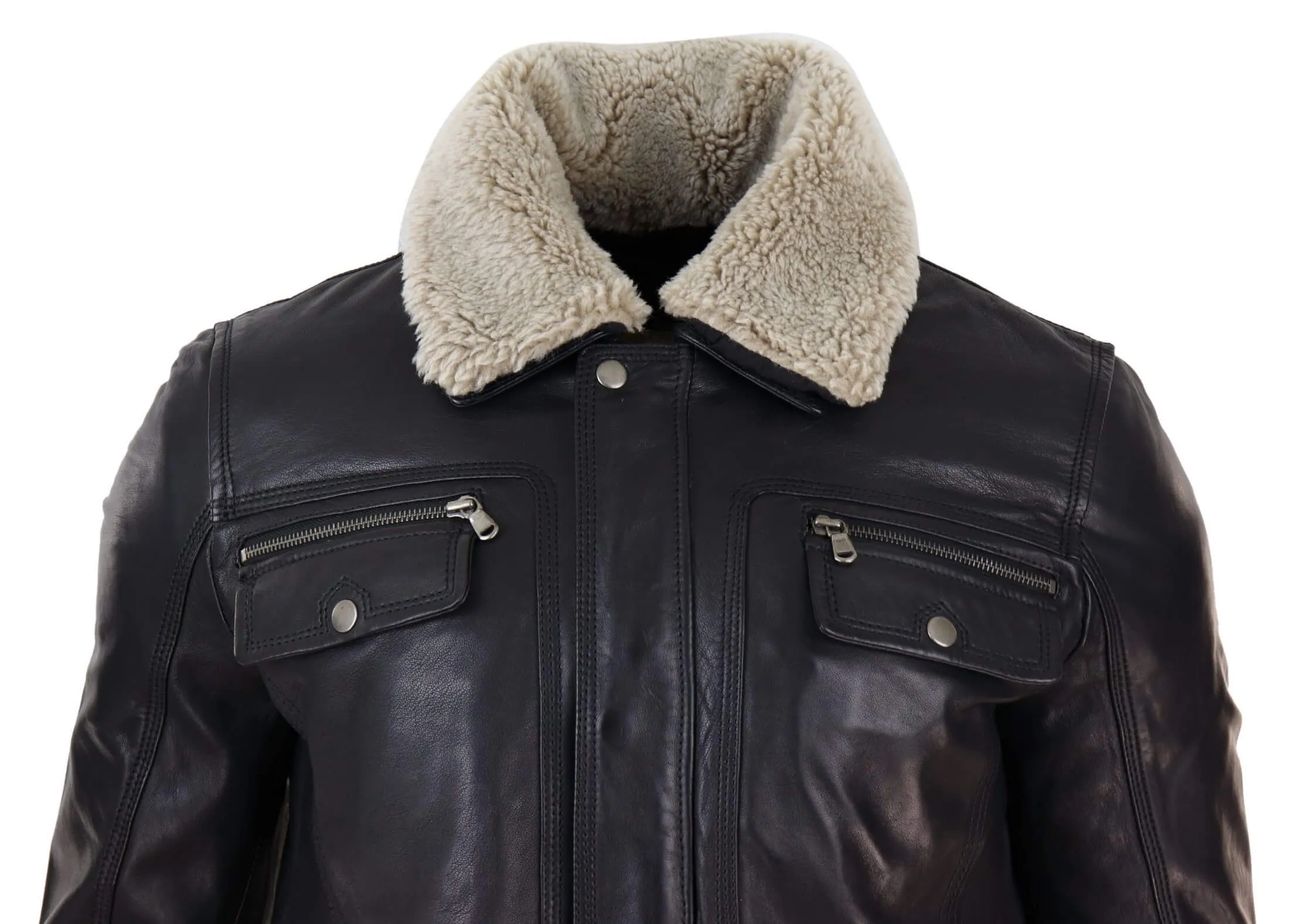 Sheepskin Collar Jacket
