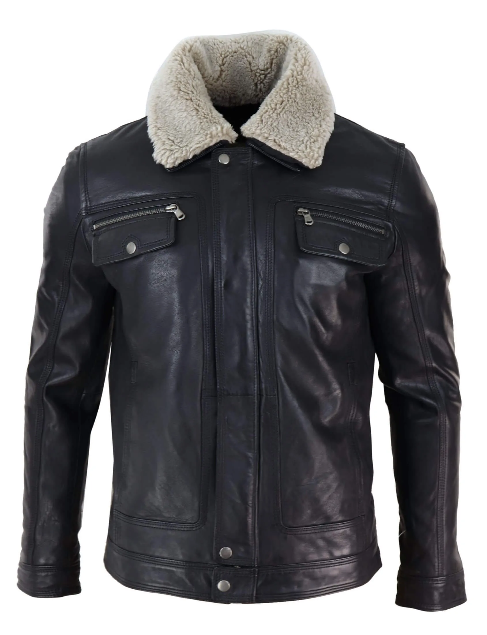 Sheepskin Collar Jacket