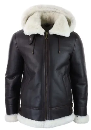Sherling Sheepskin Hood Jacket Aviator