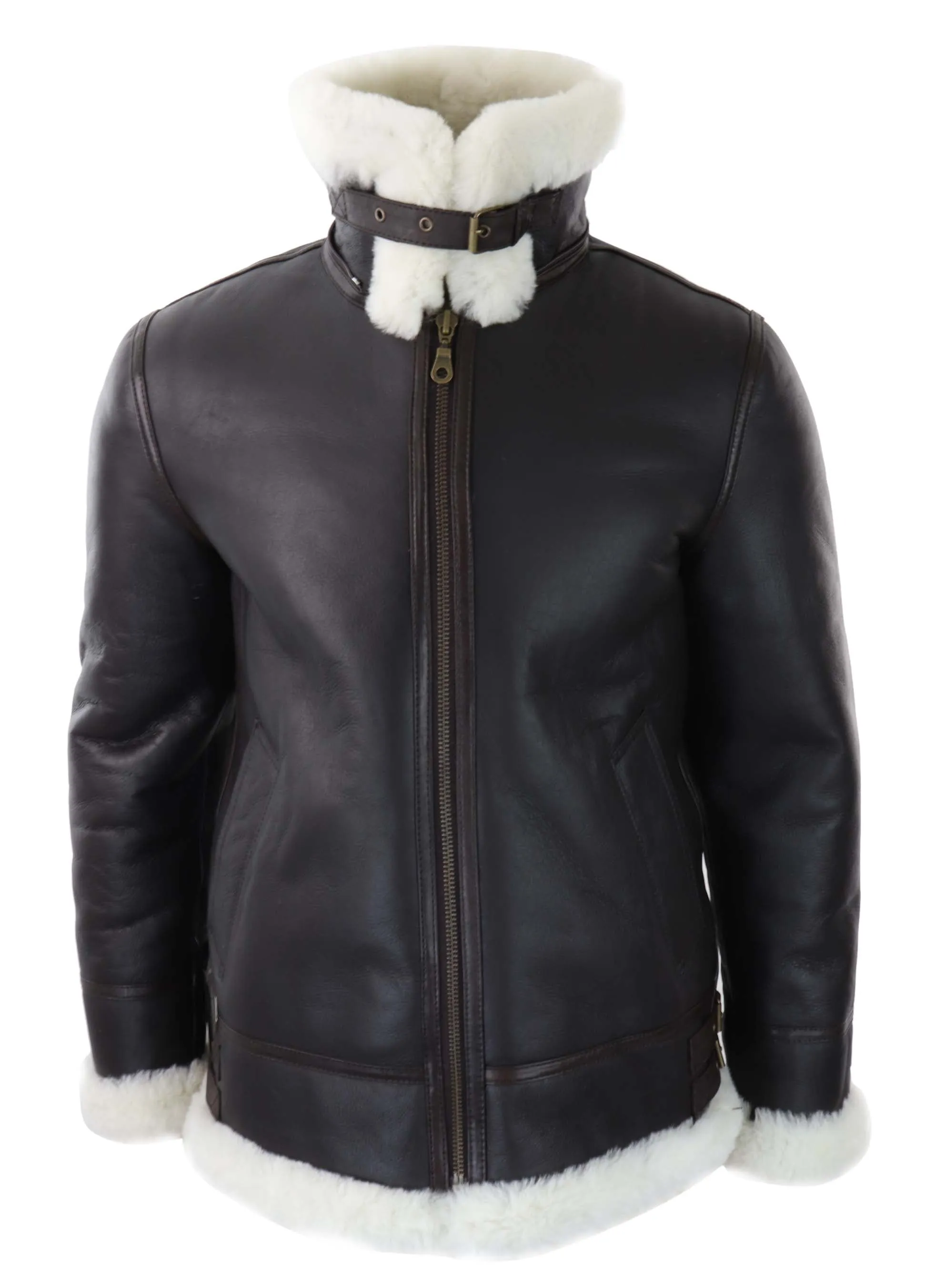 Sherling Sheepskin Hood Jacket Aviator