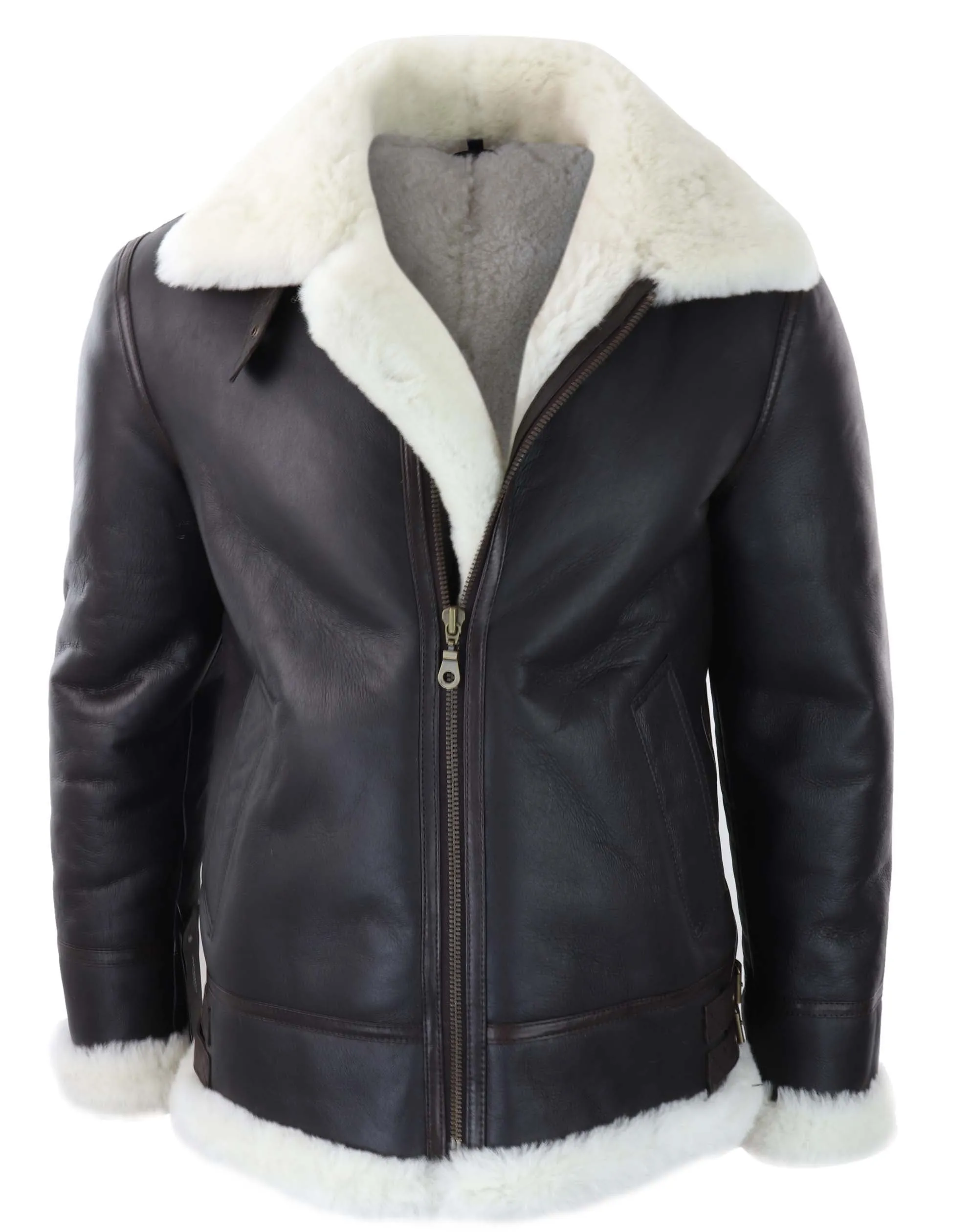 Sherling Sheepskin Hood Jacket Aviator
