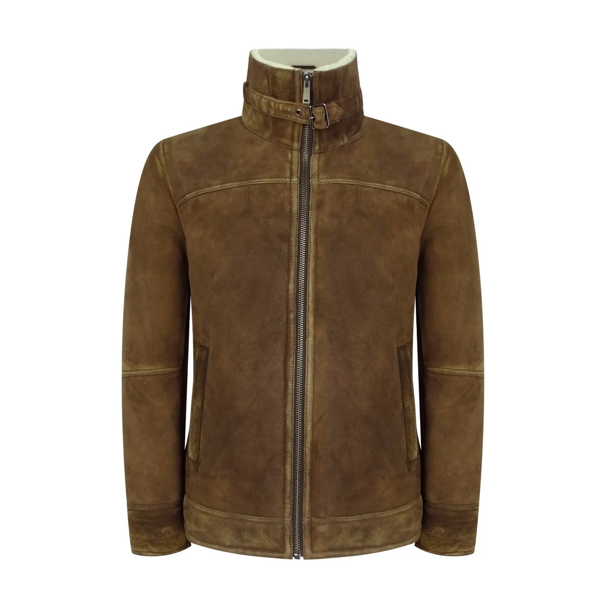 Sherling Sheepskin Suede Pilot Jacket