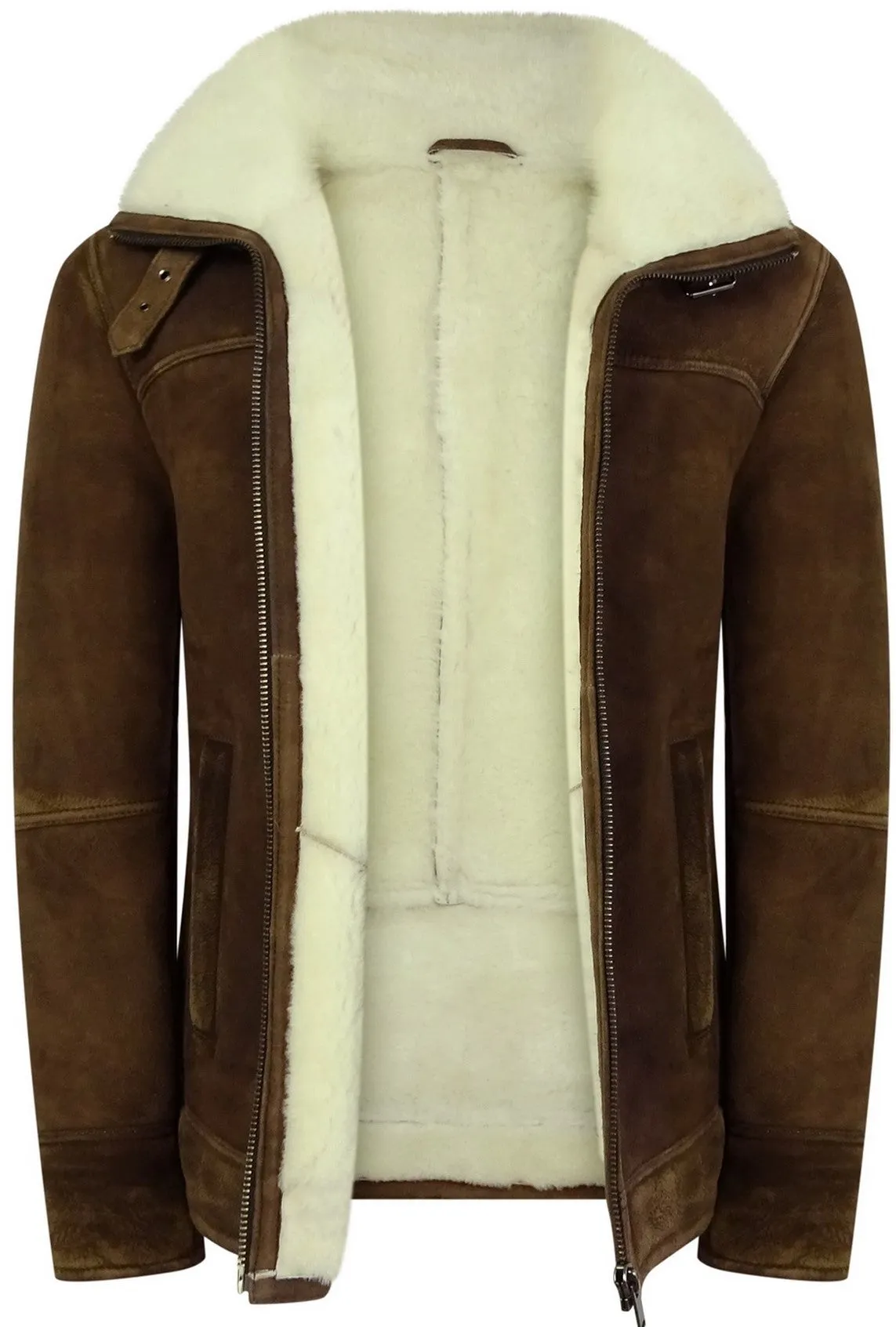 Sherling Sheepskin Suede Pilot Jacket