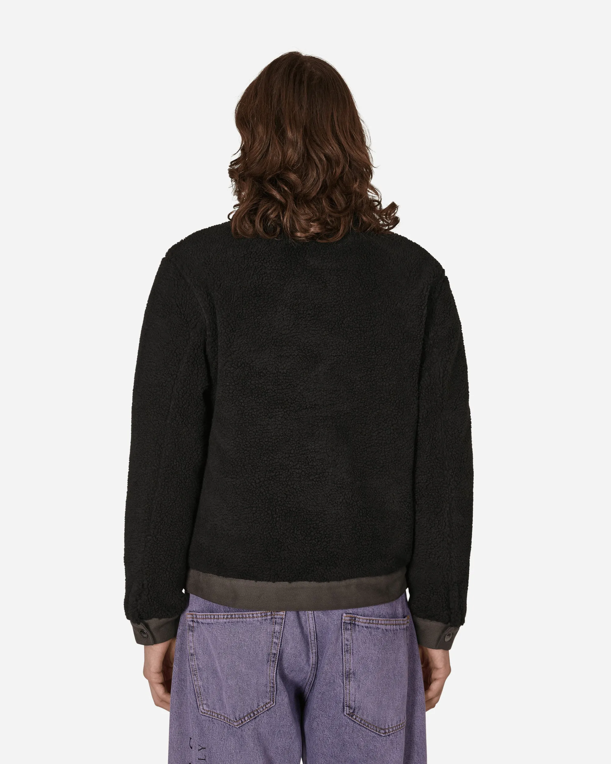 Sherpa Denim Jacket Black