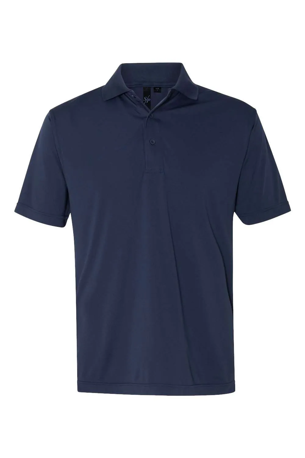 Sierra Pacific Mens Moisture Wicking Short Sleeve Polo Shirt - Navy Blue