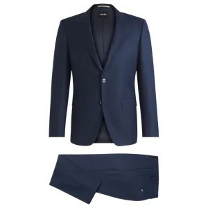 Slim-fit suit in patterned wool