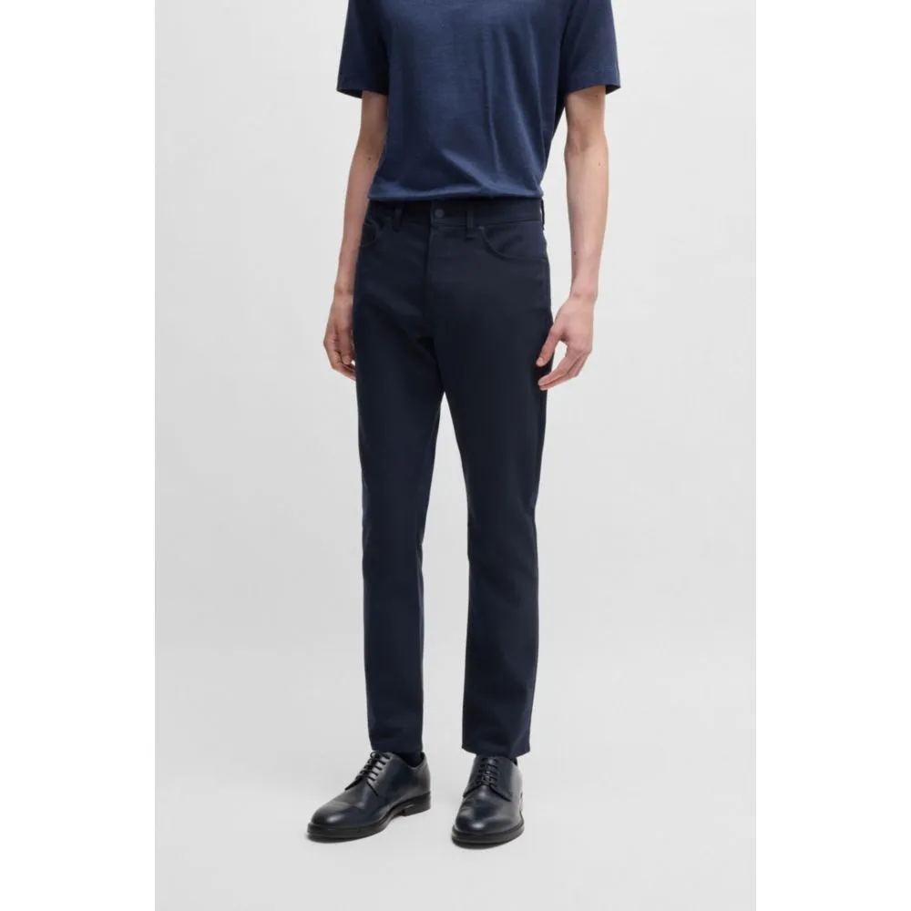Slim-fit trousers in stretch cotton