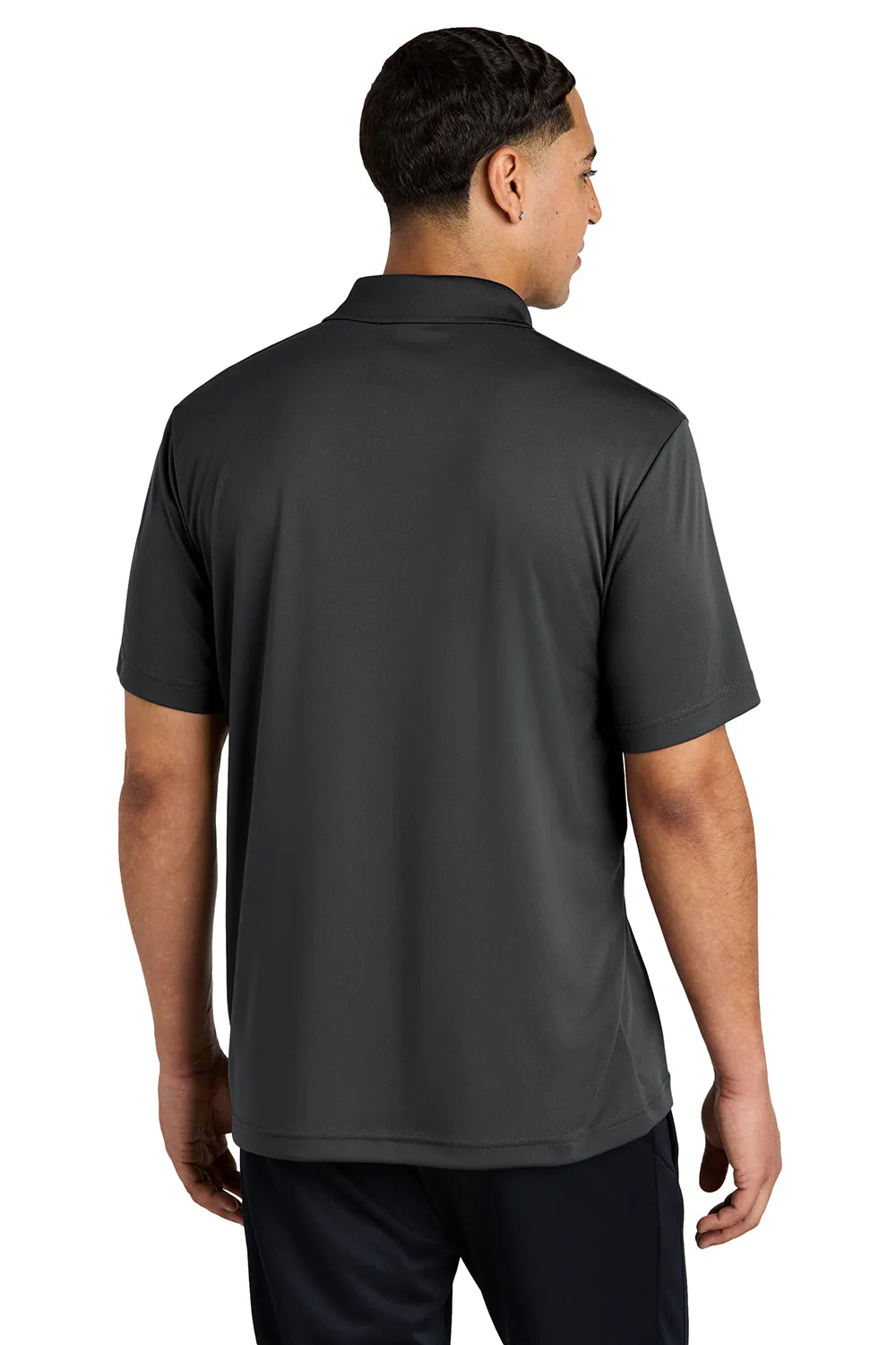 Sport-Tek Mens Competitor Moisture Wicking Short Sleeve Polo Shirt - Iron Grey