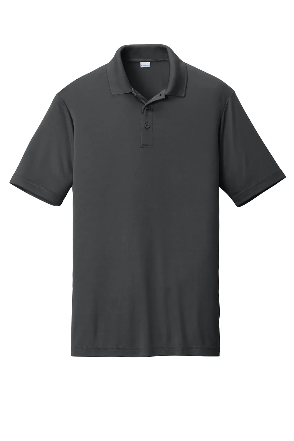 Sport-Tek Mens Competitor Moisture Wicking Short Sleeve Polo Shirt - Iron Grey