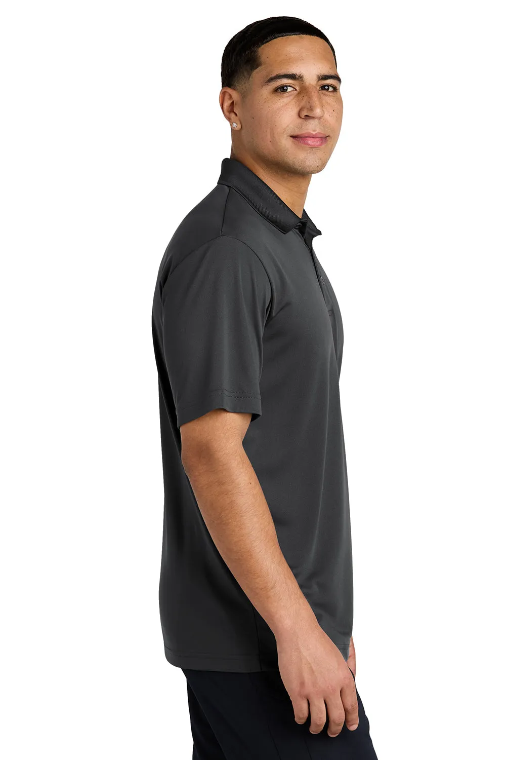 Sport-Tek Mens Competitor Moisture Wicking Short Sleeve Polo Shirt - Iron Grey