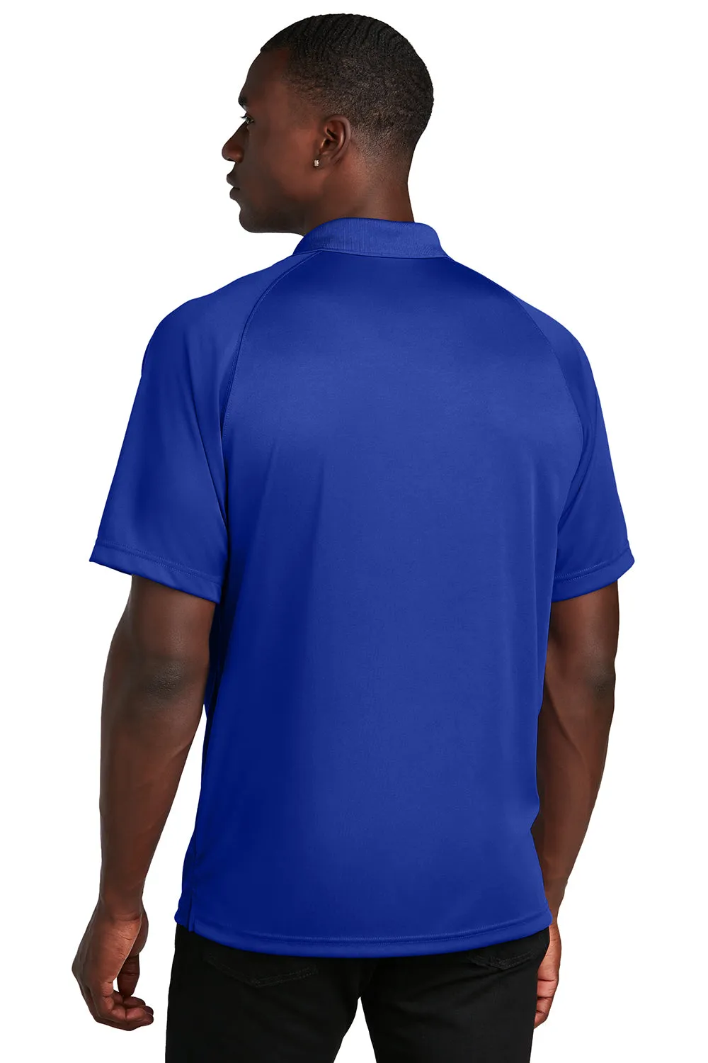 Sport-Tek Mens Dry Zone Moisture Wicking Short Sleeve Polo Shirt - True Royal Blue