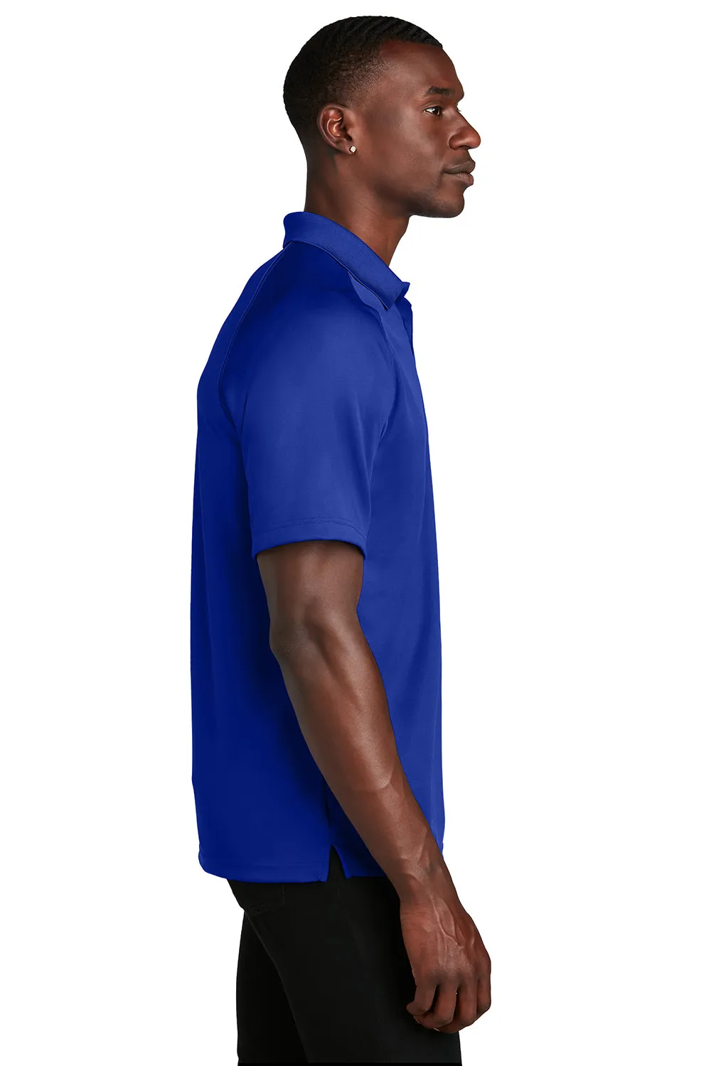 Sport-Tek Mens Dry Zone Moisture Wicking Short Sleeve Polo Shirt - True Royal Blue