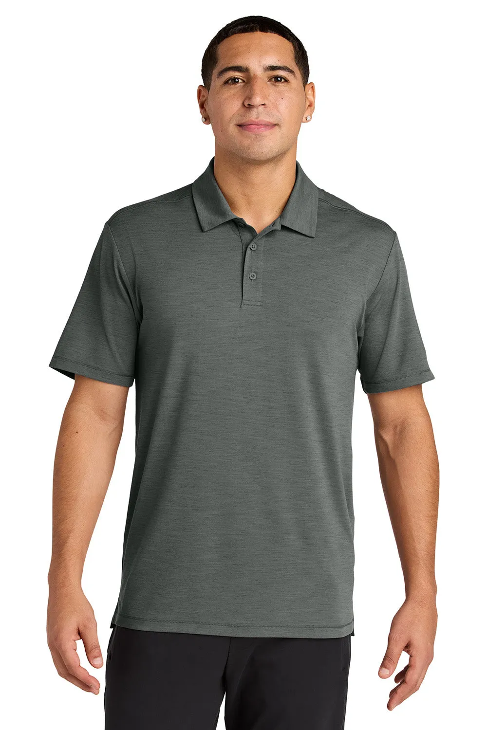 Sport-Tek Mens Versa Moisture Wicking Short Sleeve Polo Shirt - Shadow Grey