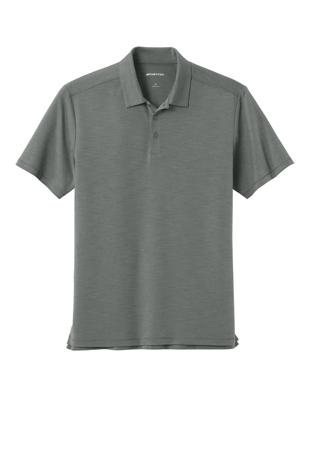 Sport-Tek Mens Versa Moisture Wicking Short Sleeve Polo Shirt - Shadow Grey