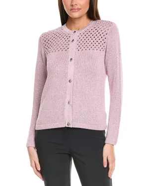 St. John Sparkle Crochet Cardigan