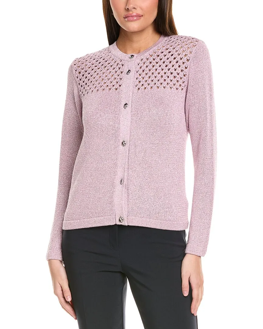 St. John Sparkle Crochet Cardigan
